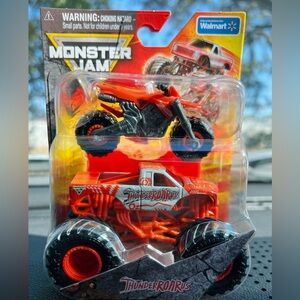 Monster Jam ThunderROARus Orange Monster Truck Set & Dirt Bike